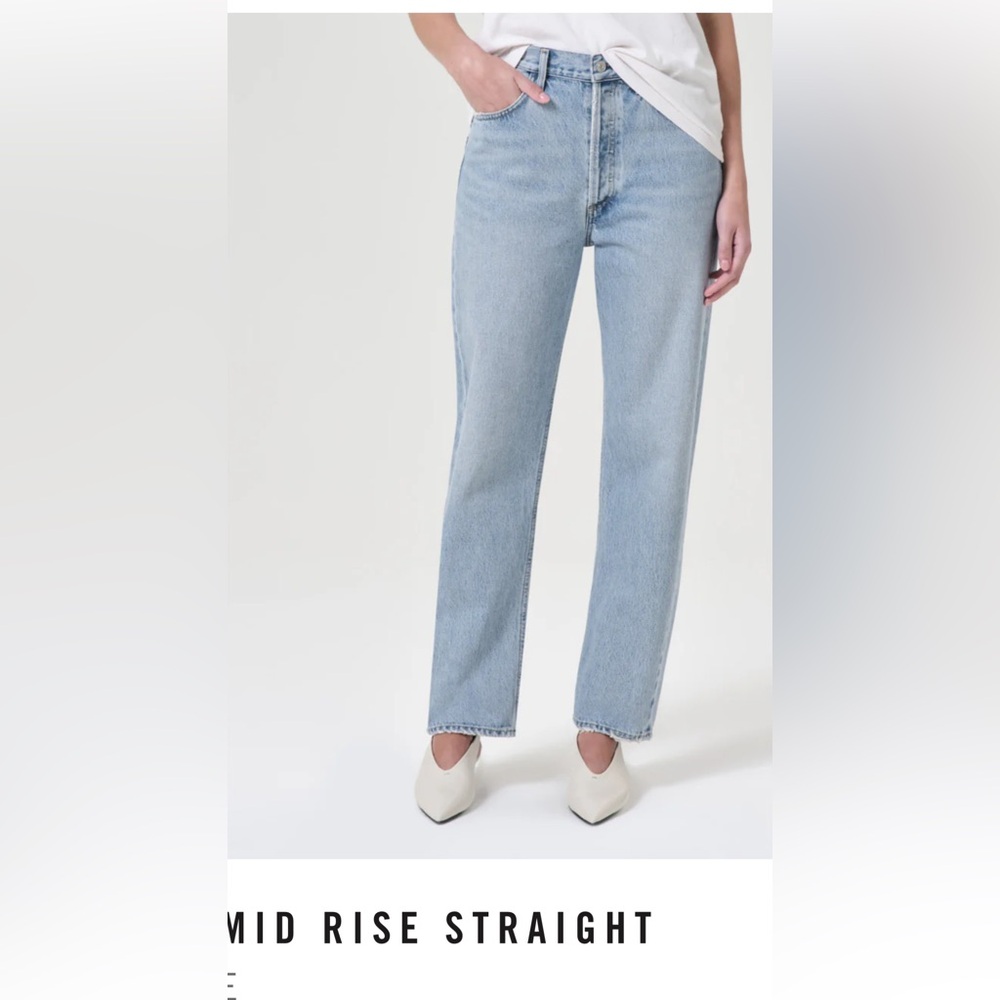 AGOLDE MidRise Straight Jeans, size 26.